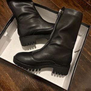 Brand New Lulu’s Zip Up Mid-Calf Boots